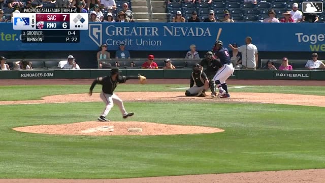 LuJames Groover homers (2) on a fly ball to right center field. Kristian Robinson scores.