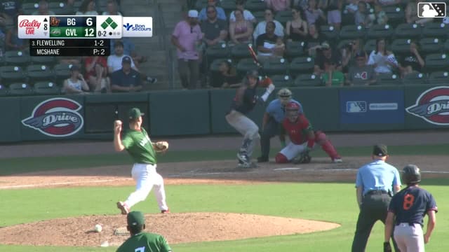 Nathan Flewelling hits a grand slam (8) to right center field. J.D. Gonzalez scores. Adrian Santana scores. Theo Gillen scores.