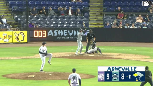 George Wolkow homers (14) on a fly ball to center field. Jeral Perez scores.