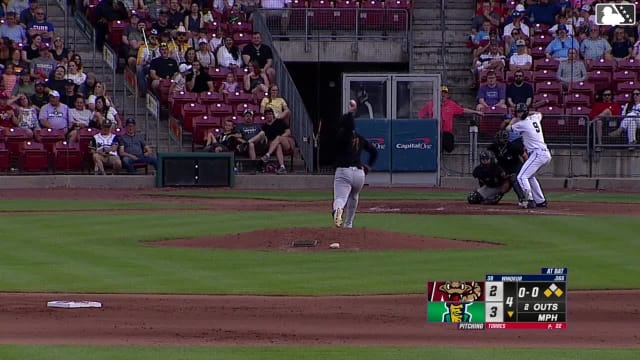 Brandon Winokur homers (7) on a fly ball to center field. Marek Houston scores. Eduardo Tait scores.