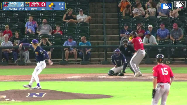 Khadim Diaw singles on a ground ball to left fielder Spencer Nivens. Graham Brown scores. Marek Houston to 3rd.