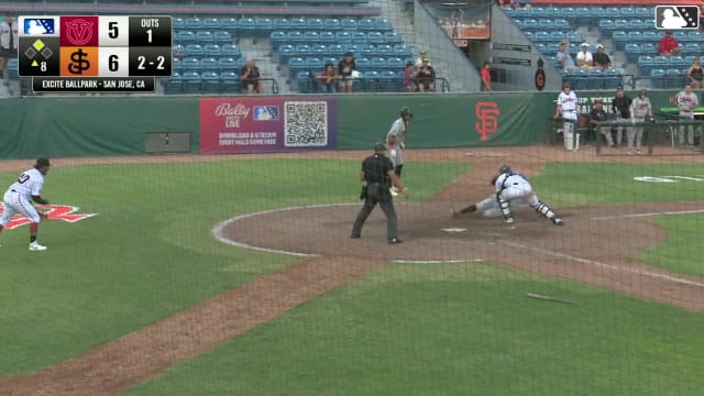 Lisbel Diaz cuts down runner at the plate