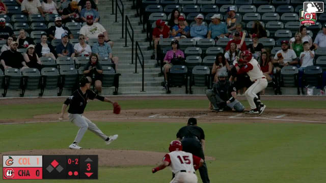 Carter Graham homers (8) on a fly ball to left center field. Johnny Ascanio scores.