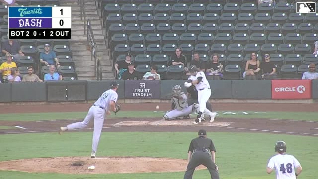 Roch Cholowsky doubles for first pro hit
