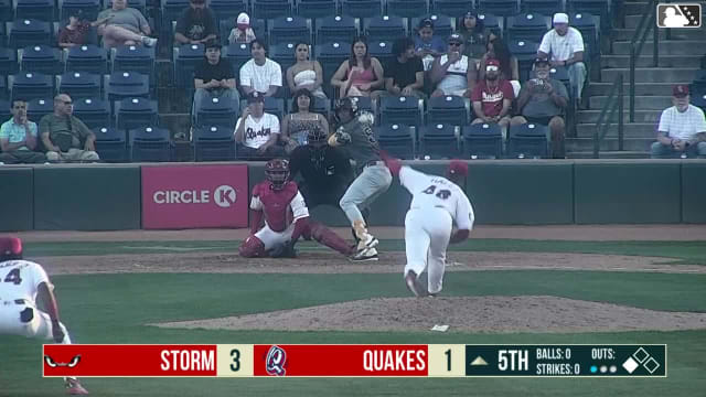 Jorge Quintana singles on a ground ball to left fielder Kevyn Castillo, deflected by shortstop Felix Morrobel. Yimy Tovar scores.