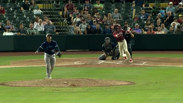 Sebastian Walcott's two-run home run