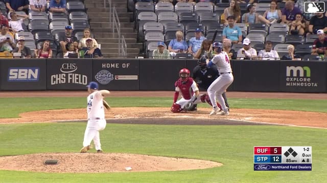 Josh Kasevich homers (3) on a fly ball to left field.