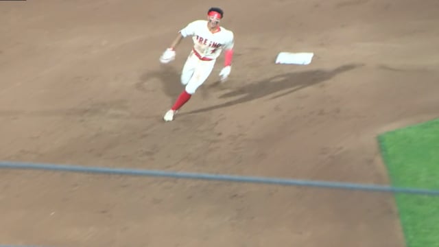 Cameron Nelson records first multi-hit game as a pro