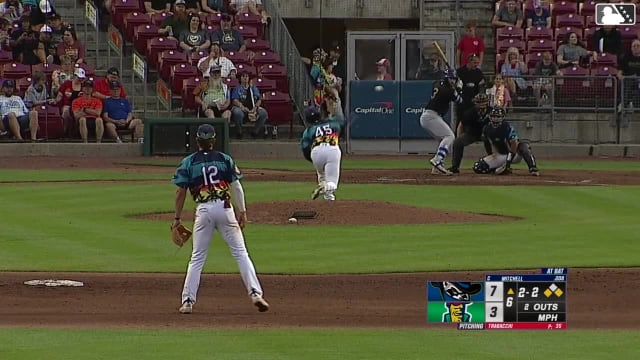 Blake Mitchell homers (9) on a fly ball to right field. Angel Acosta scores. Nolan Sailors scores.