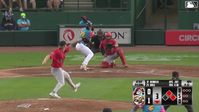 Jake Reinisch called out on strikes.
