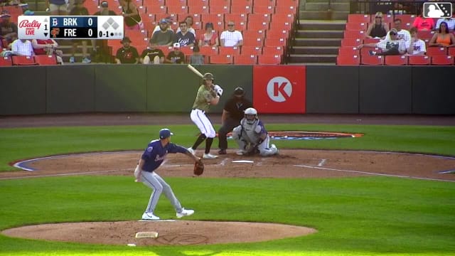 Ike Irish homers (11) on a fly ball to right field.