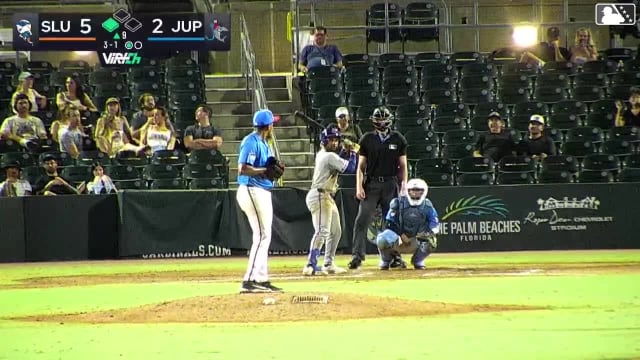 Elian Peña homers (8) on a fly ball to right field. Kooper Schulte scores.