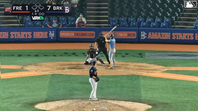 Wehiwa Aloy homers (11) on a line drive to right field.