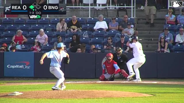 Jacob Reimer homers (5) on a fly ball to left center field. Chris Suero scores.