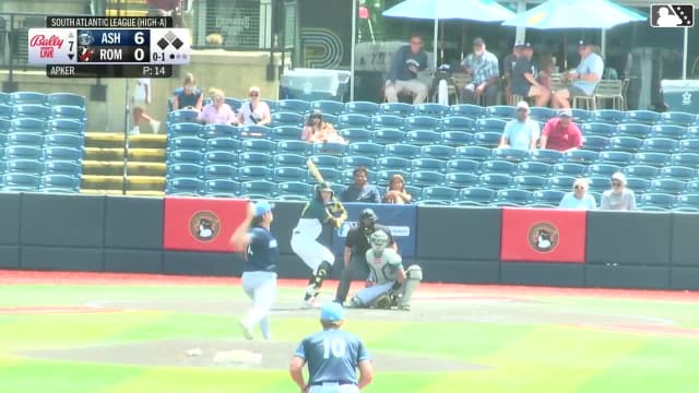 Eric Hartman homers (22) on a fly ball to right center field. Dallas Macias scores. John Gil scores.