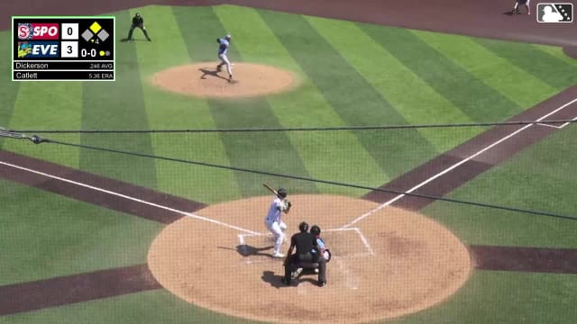 Korbyn Dickerson homers (4) on a fly ball to right center field. Luis Suisbel scores.