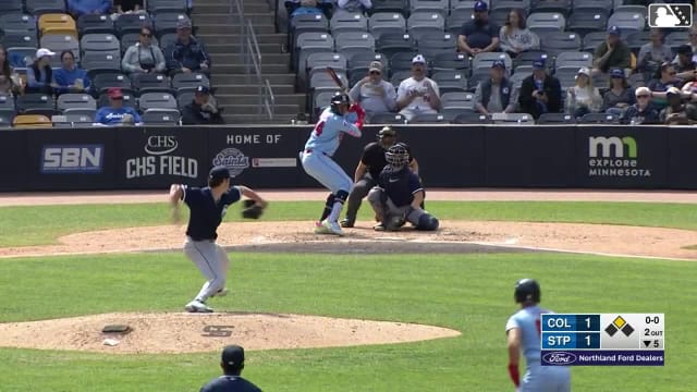 Hendry Mendez singles on a fly ball to left fielder George Valera. Kyler Fedko scores.
