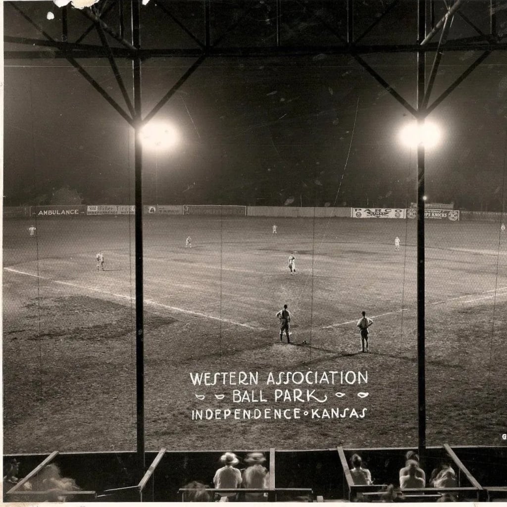 Shulthis Stadium, April 28, 1930, during organized baseball's first night game