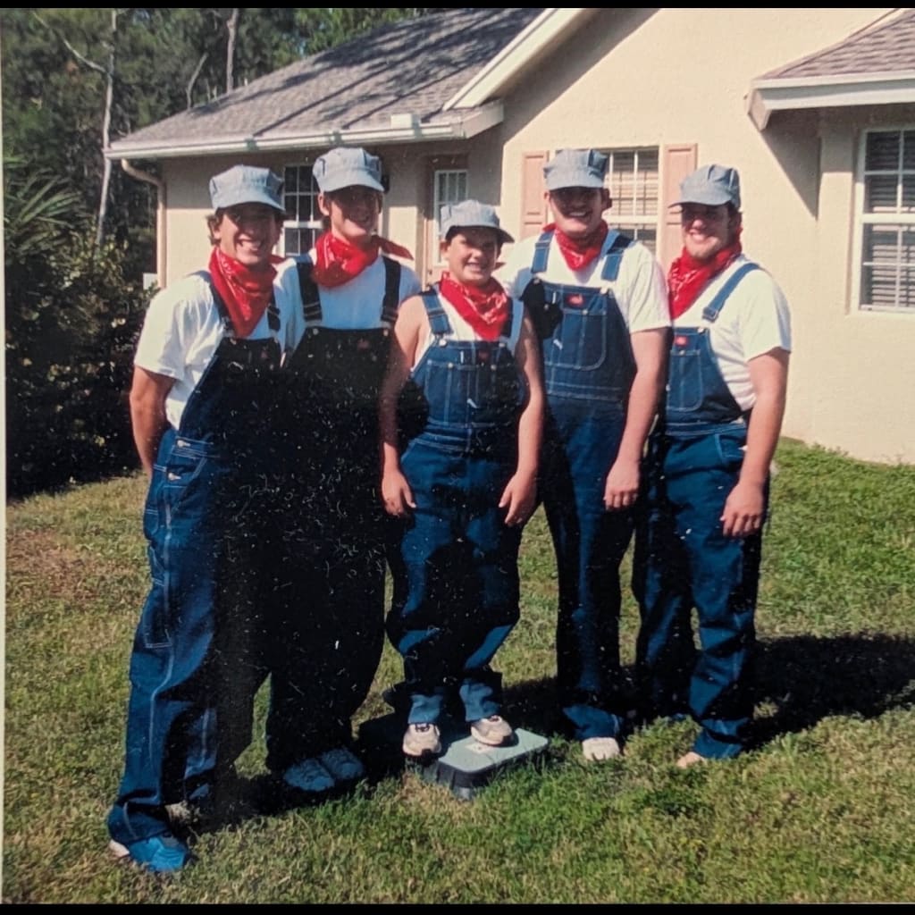 Rob Marcello (middle) and his brothers formed a Dontrelle Willis fan club in 2003.