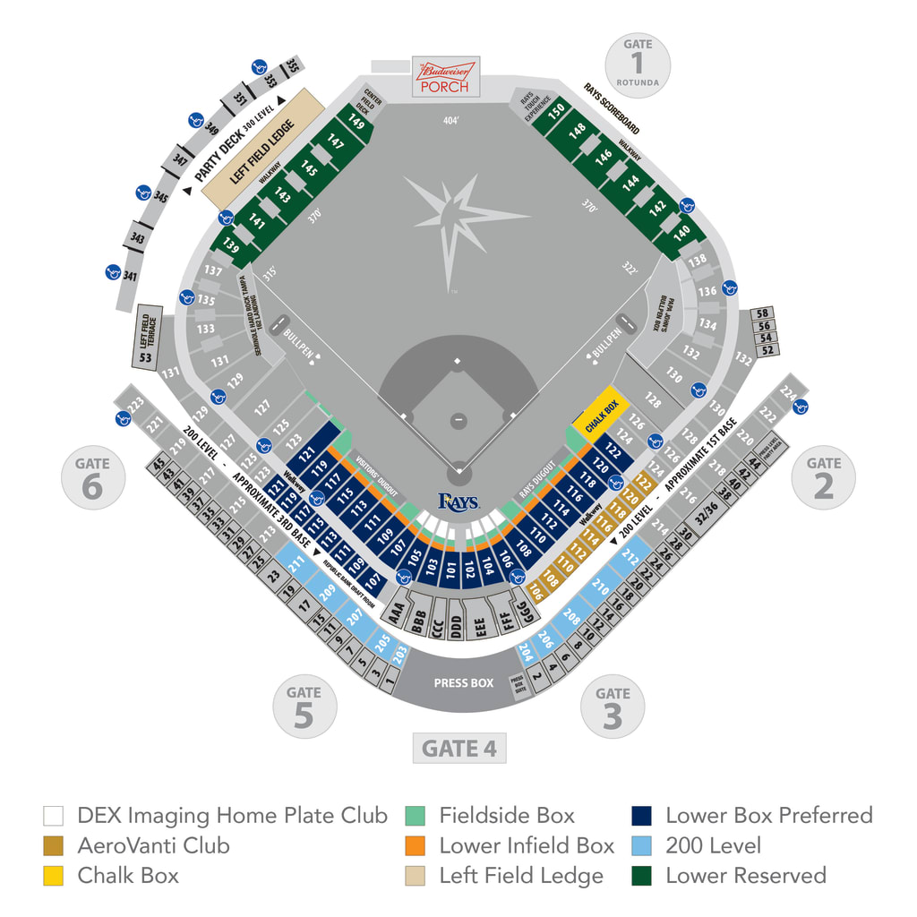 Tampa Bay Rays Interactive Seating Chart | Cabinets Matttroy