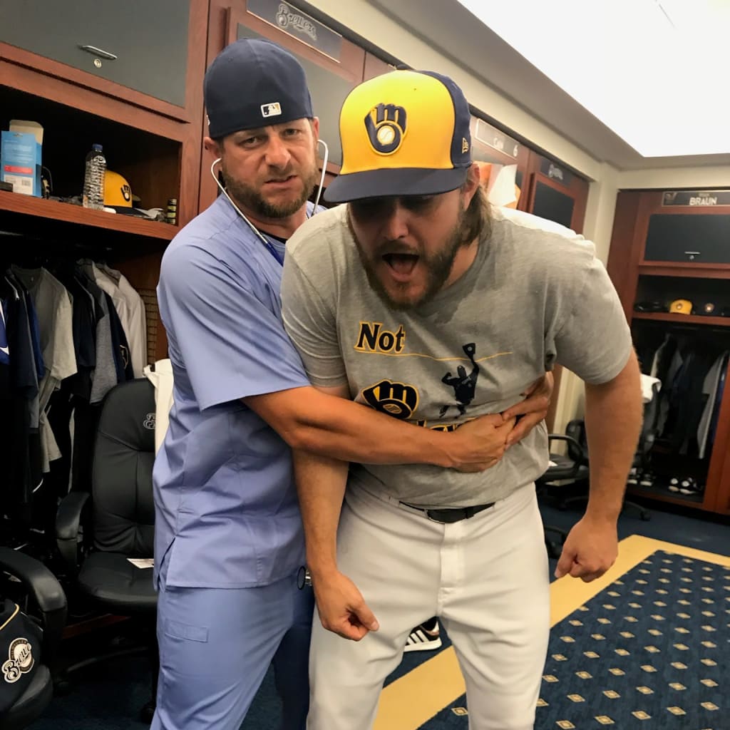 The day after his choking scare, Wade Miley joked with his hero, Stephen Vogt, about what was a scary ordeal.