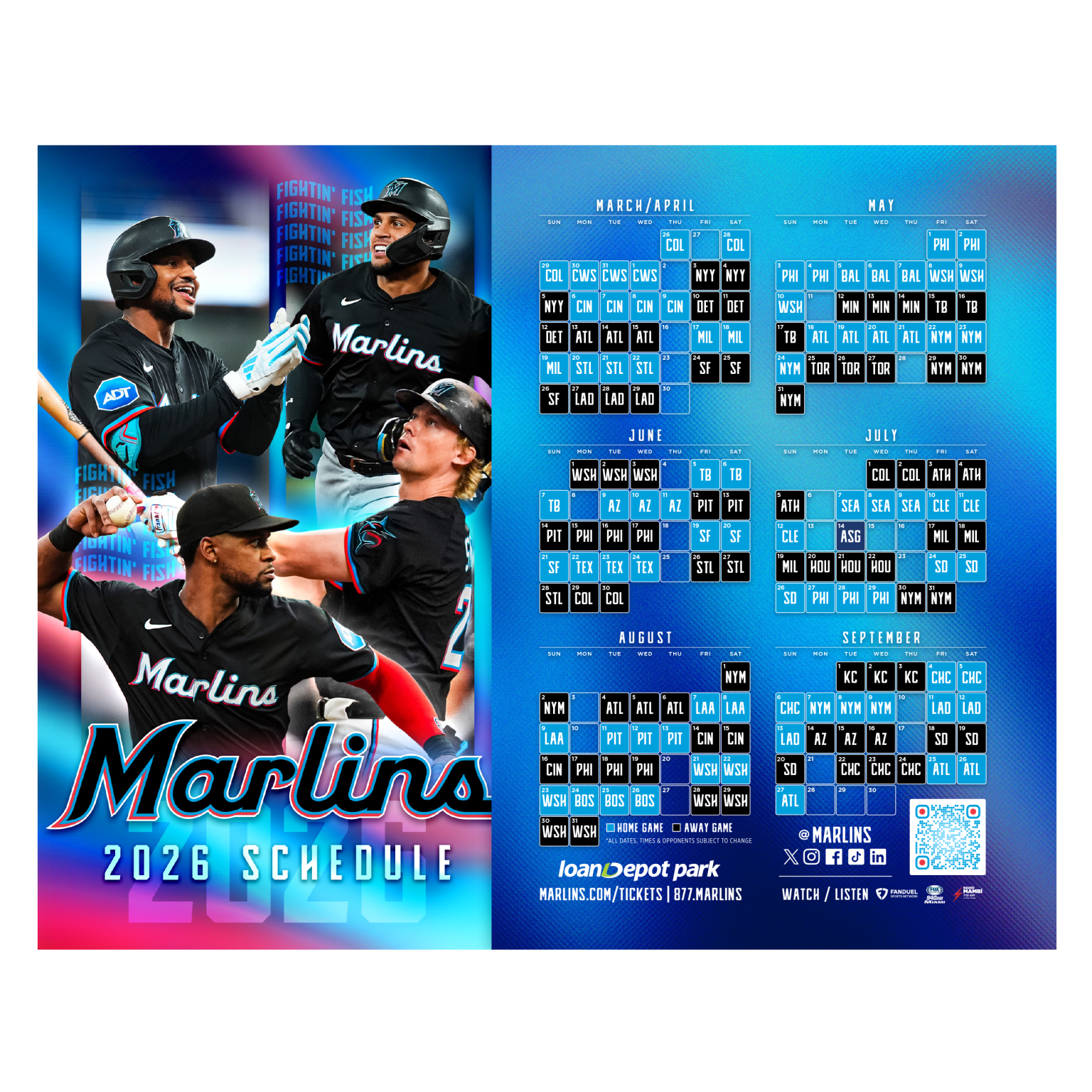 Marlins 2027 Promotional Schedule