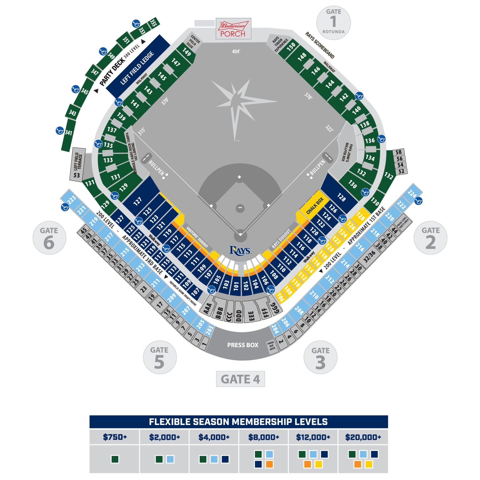 Tropicana Field Seating Charts 