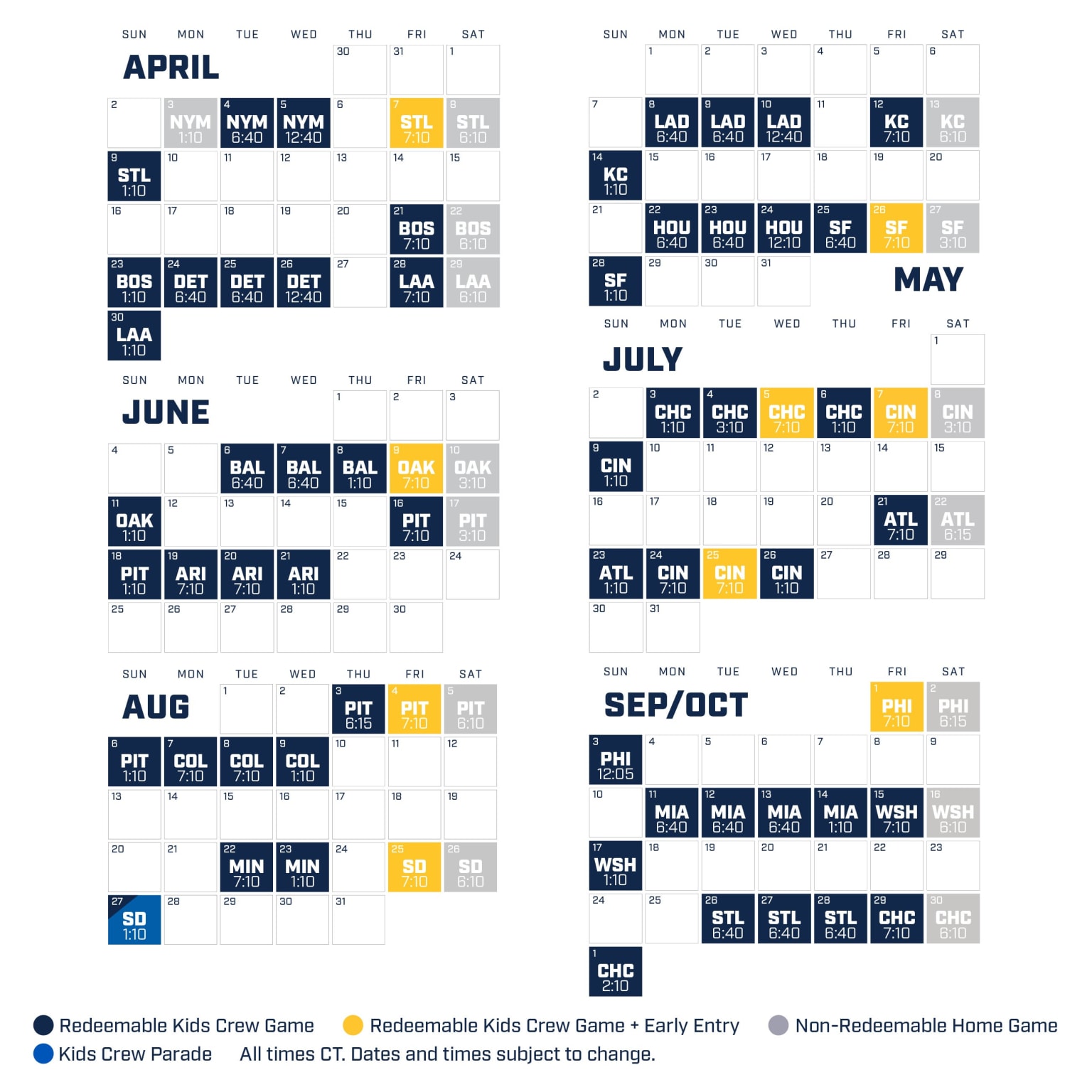 Ticket Vouchers Kids Crew Milwaukee Brewers