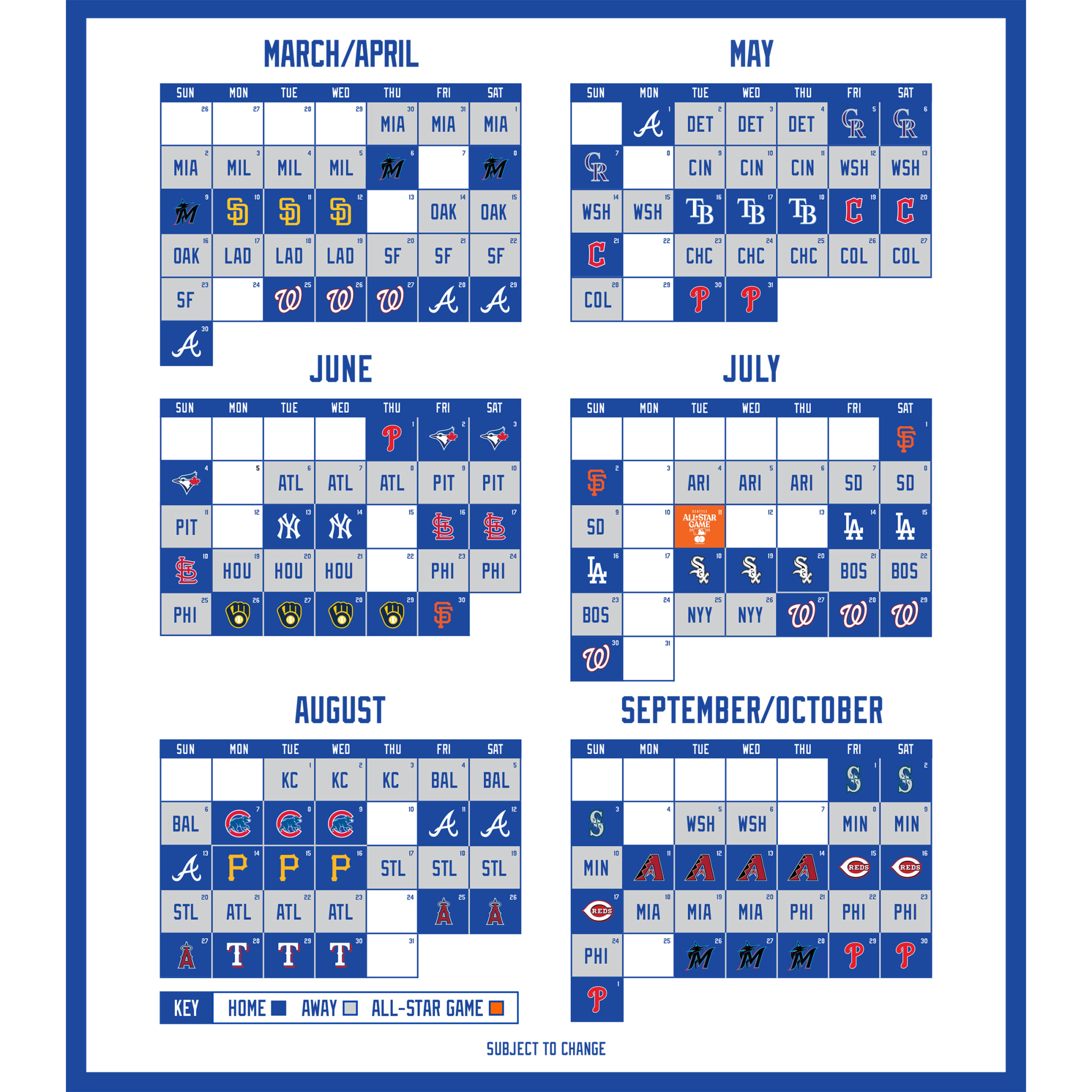 New York Mets Printable Schedule For The First Time In Franchise History The Mets Will Play