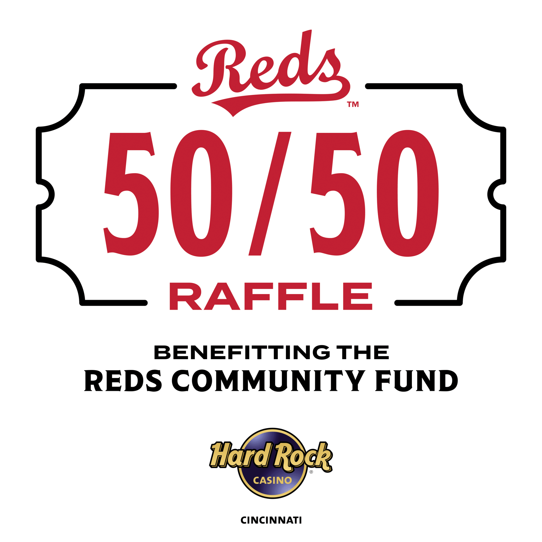 Reds 50/50 Raffle Community Cincinnati Reds