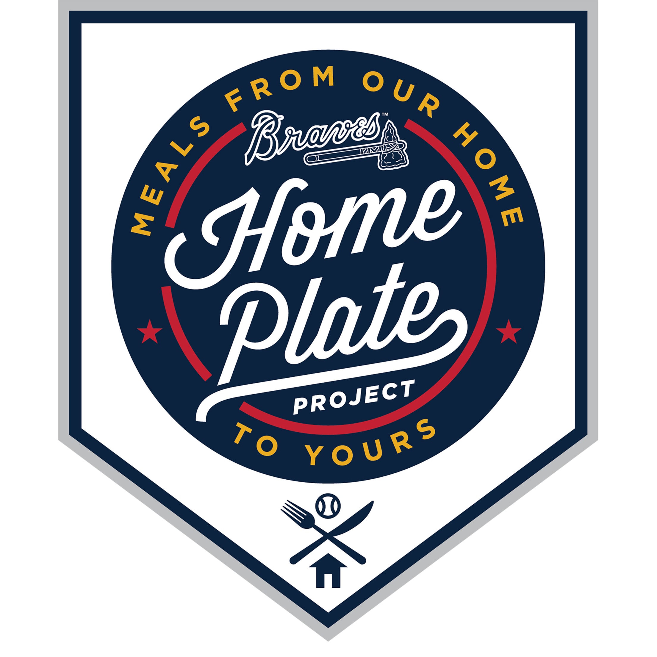 Atlanta Braves American Flag Home Plate