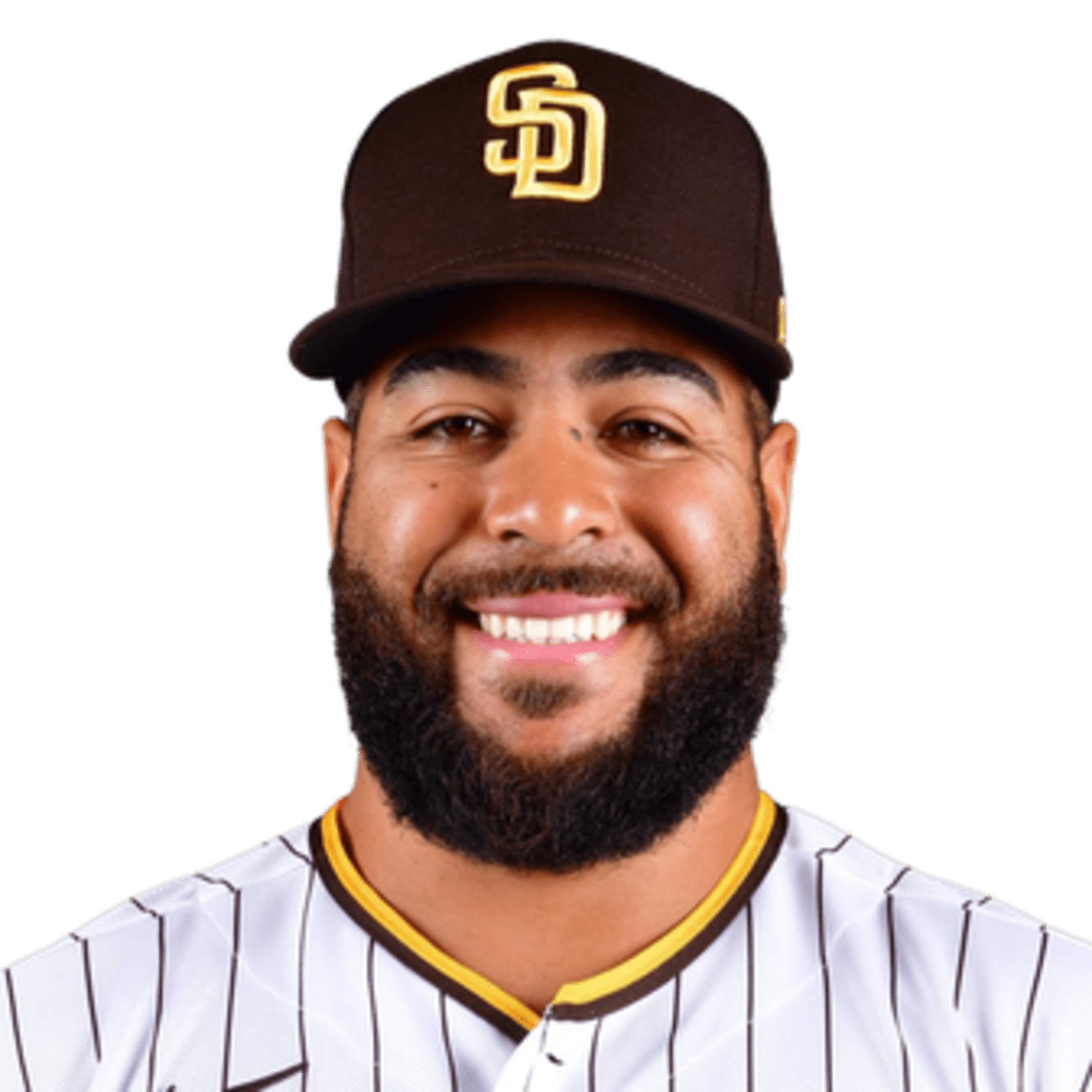 Nick Martinez and Austin Nola of the San Diego Padres smile at the