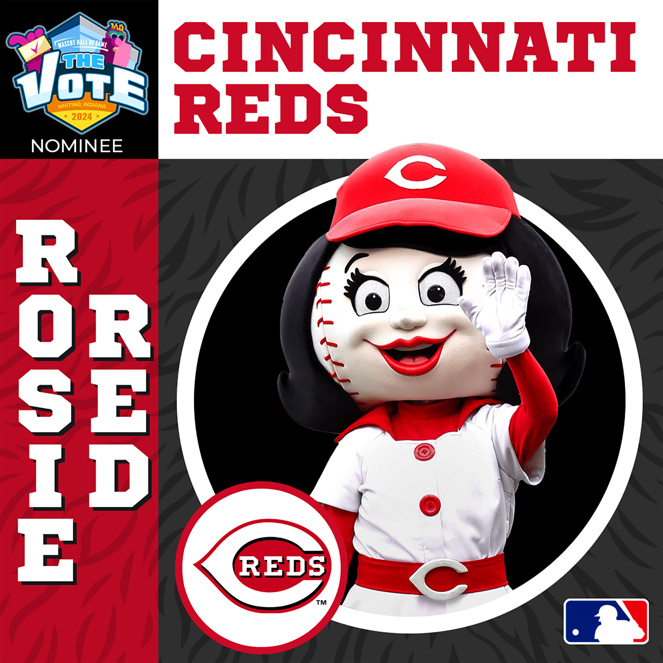 Rosie Red Mascot HOF Vote Cincinnati Reds
