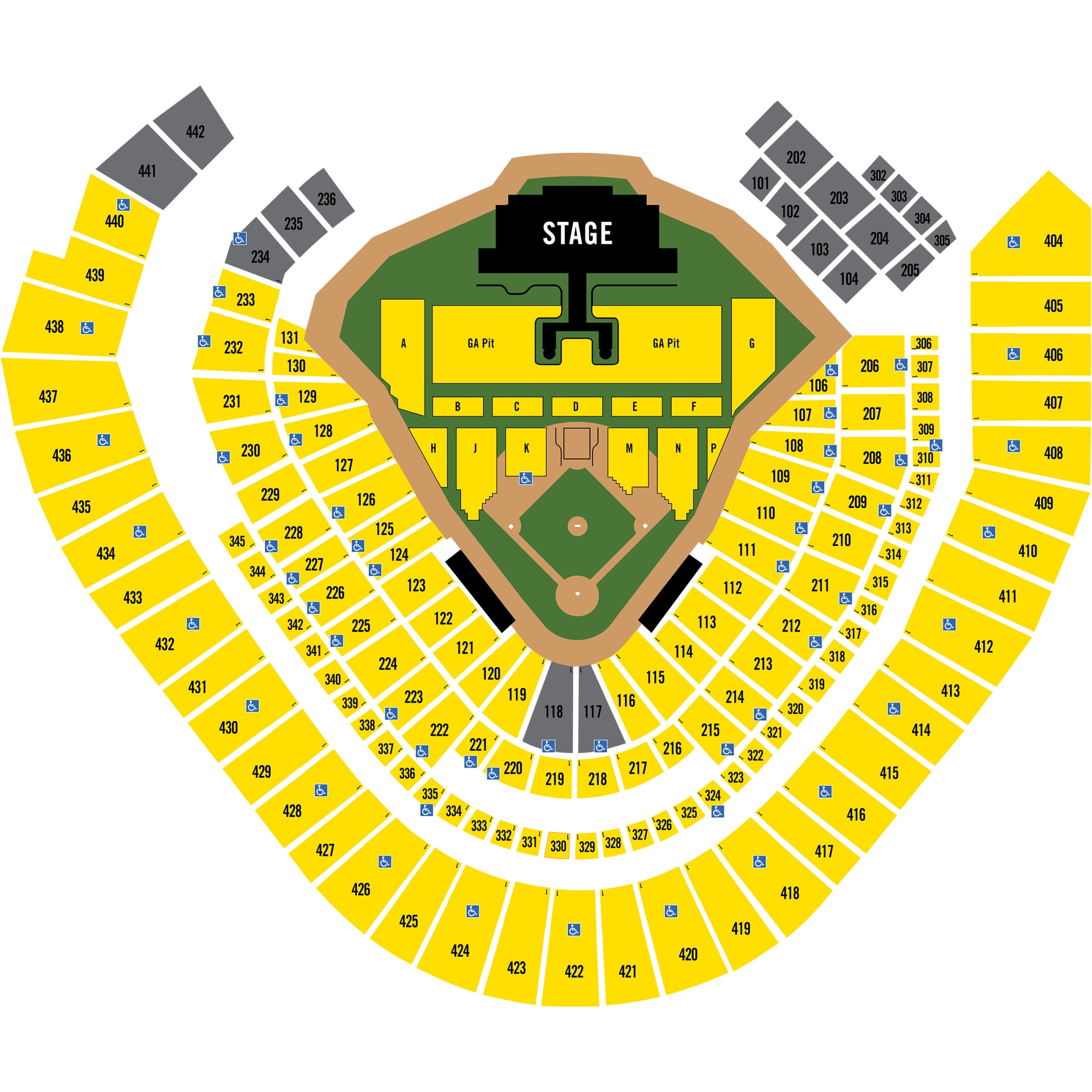 Seat Map, American Family Field