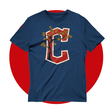 Wmms Cleveland Baseball Rock Mascoshirt