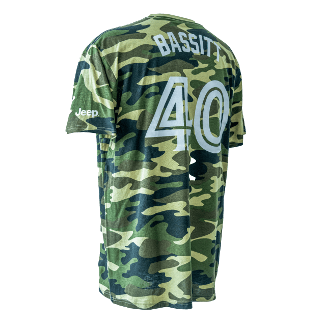 Eletees Chris Bassitt Camo Toronto Blue Jays 2023 Baseball Jersey