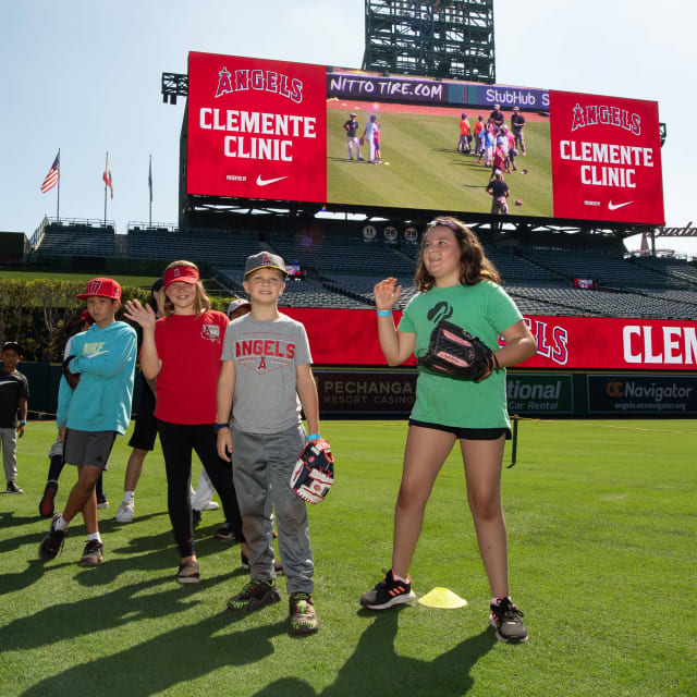 Los Angeles Angels - Last weekend, the Angels RBI Youth Baseball Clinic,  presented by Chick-fil-A SoCal, welcomed 200 young ballplayers onto the  field at Angel Stadium to learn new skills and drills!