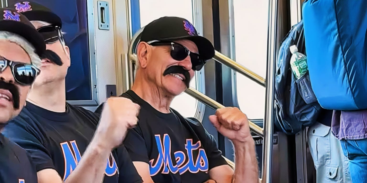 Will the real Bobby V please stand up? Mets skipper (we think) rides train to big game
