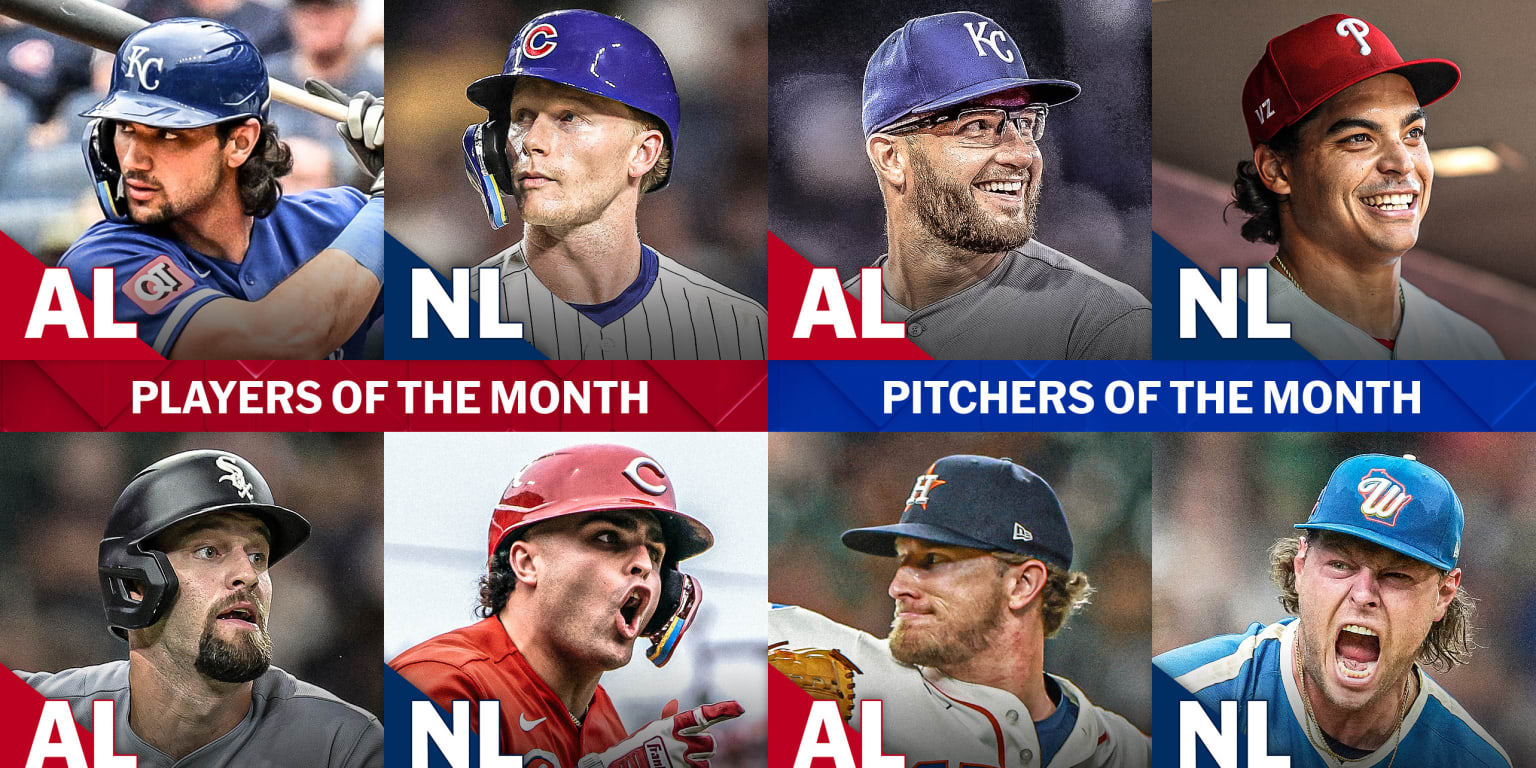 These are the MLB monthly award winners for August