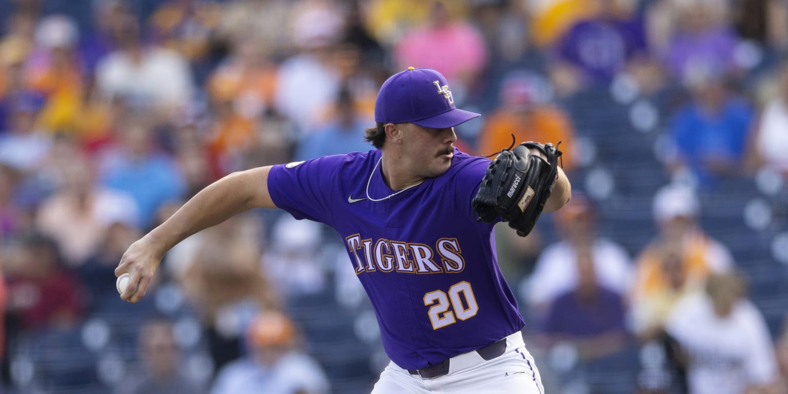 LSU’s Skenes lights up the radar gun in Omaha