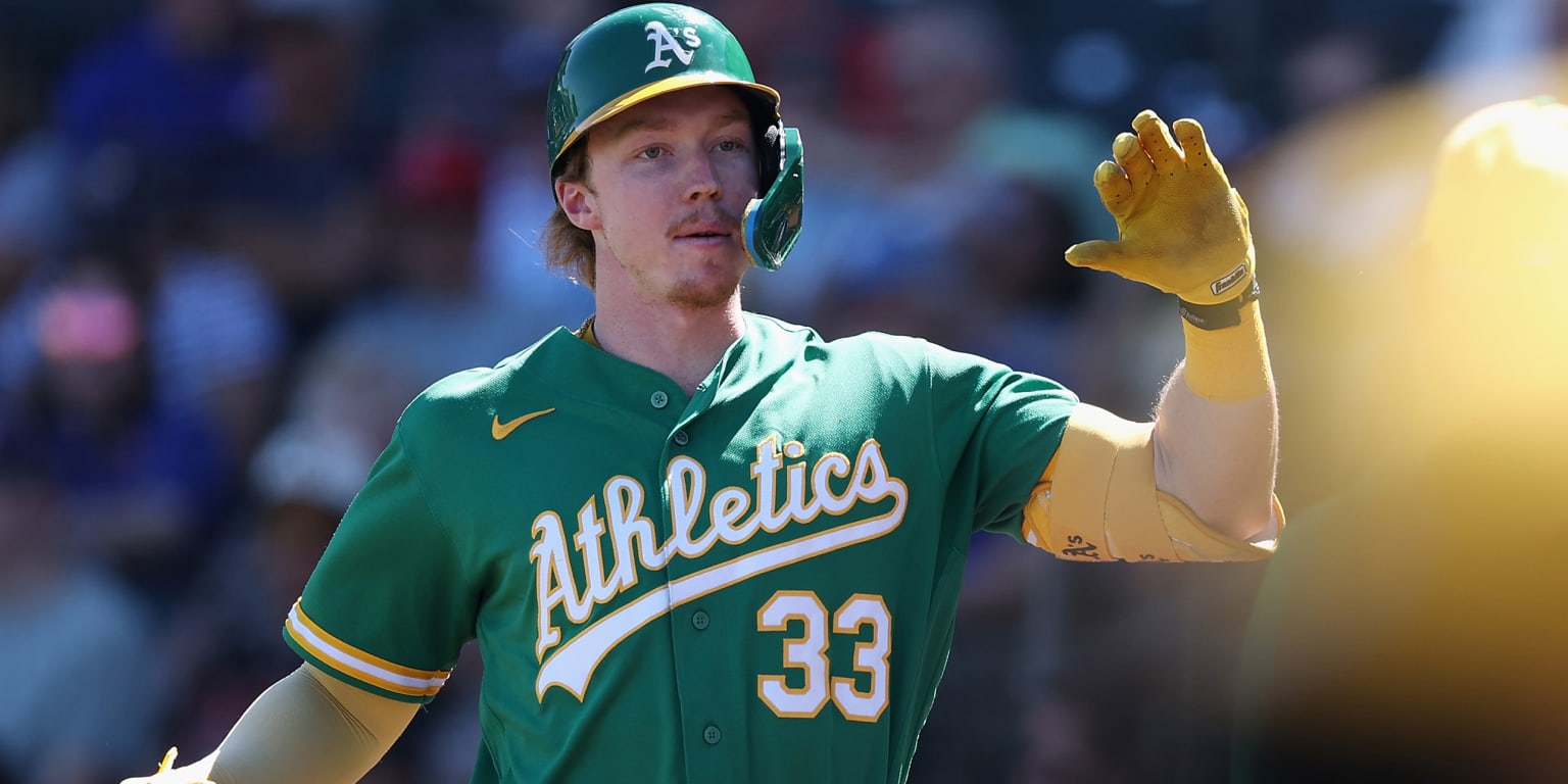 On heels of 12-AB hit streak, A's prospect Bolte joining The Show (source)