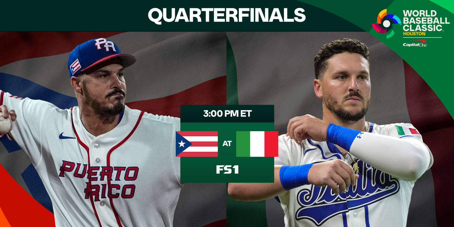 Puerto Rico and Italy set to meet in Classic quarterfinals (Sat., 3 p.m. ET, FS1)