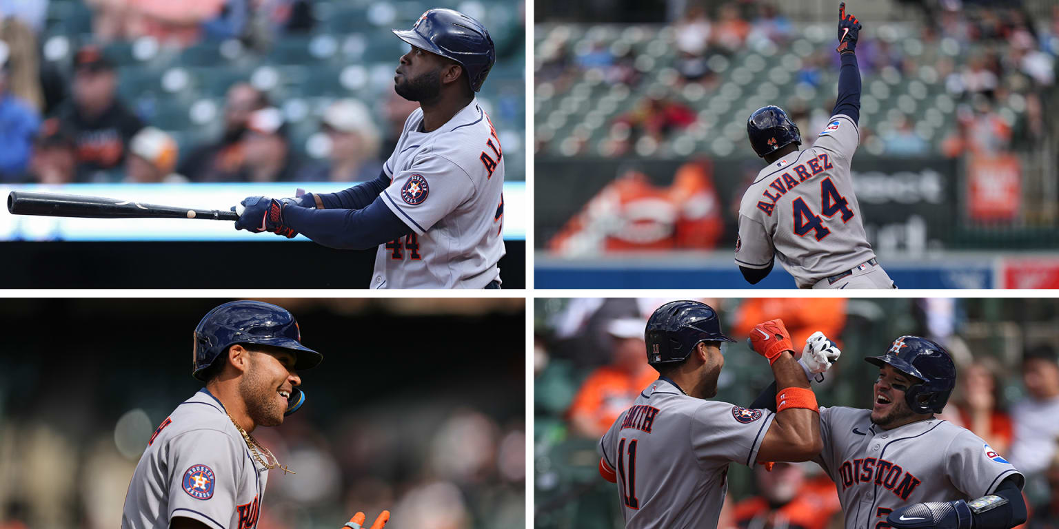 Everybody hits (literally!): Astros pour it on in Game 2 rout of O's