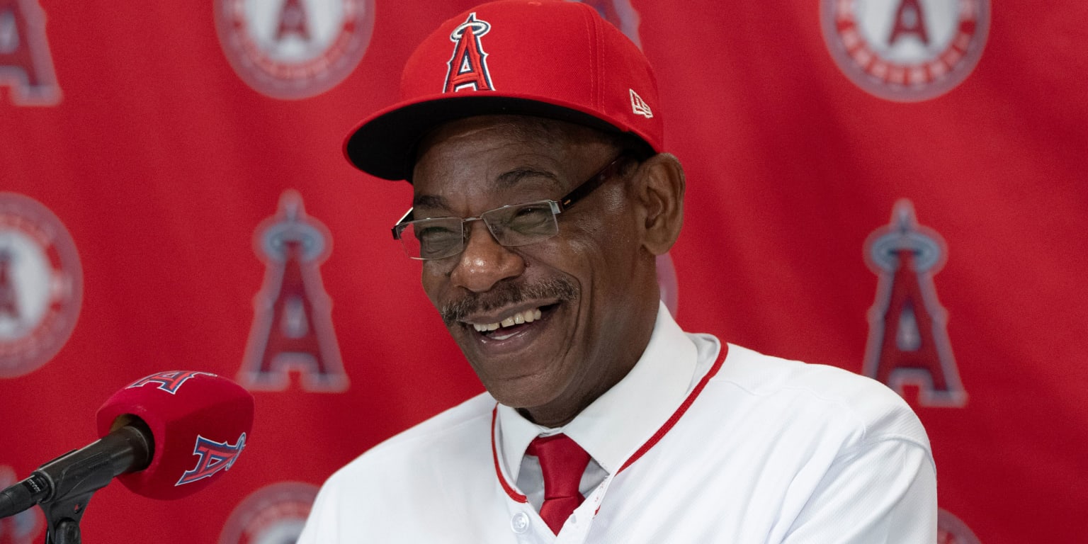 Ron Washington was introduced as the Angels’ manager