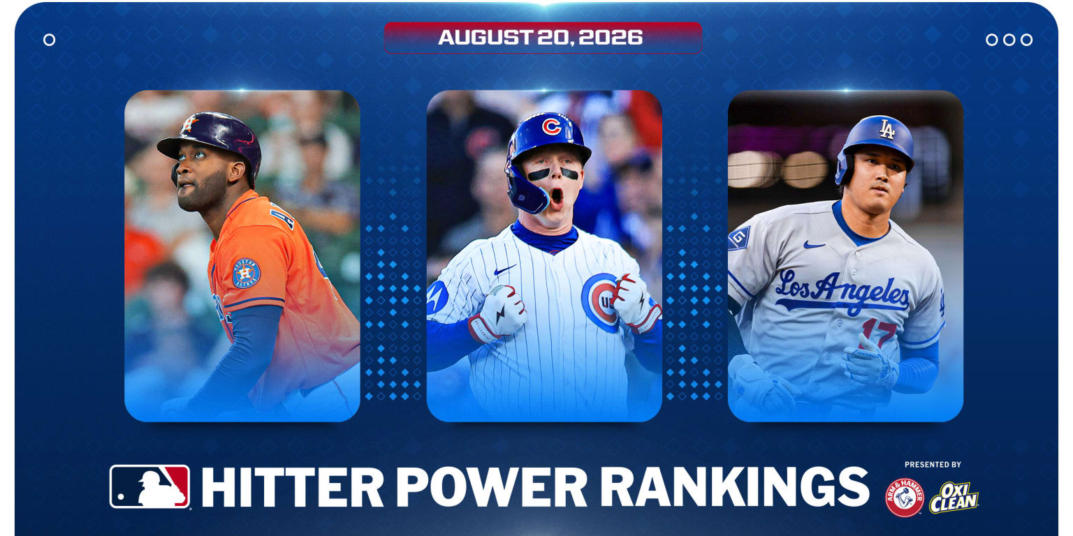 Hitter Power Rankings: Fresh faces join familiar names at the top
