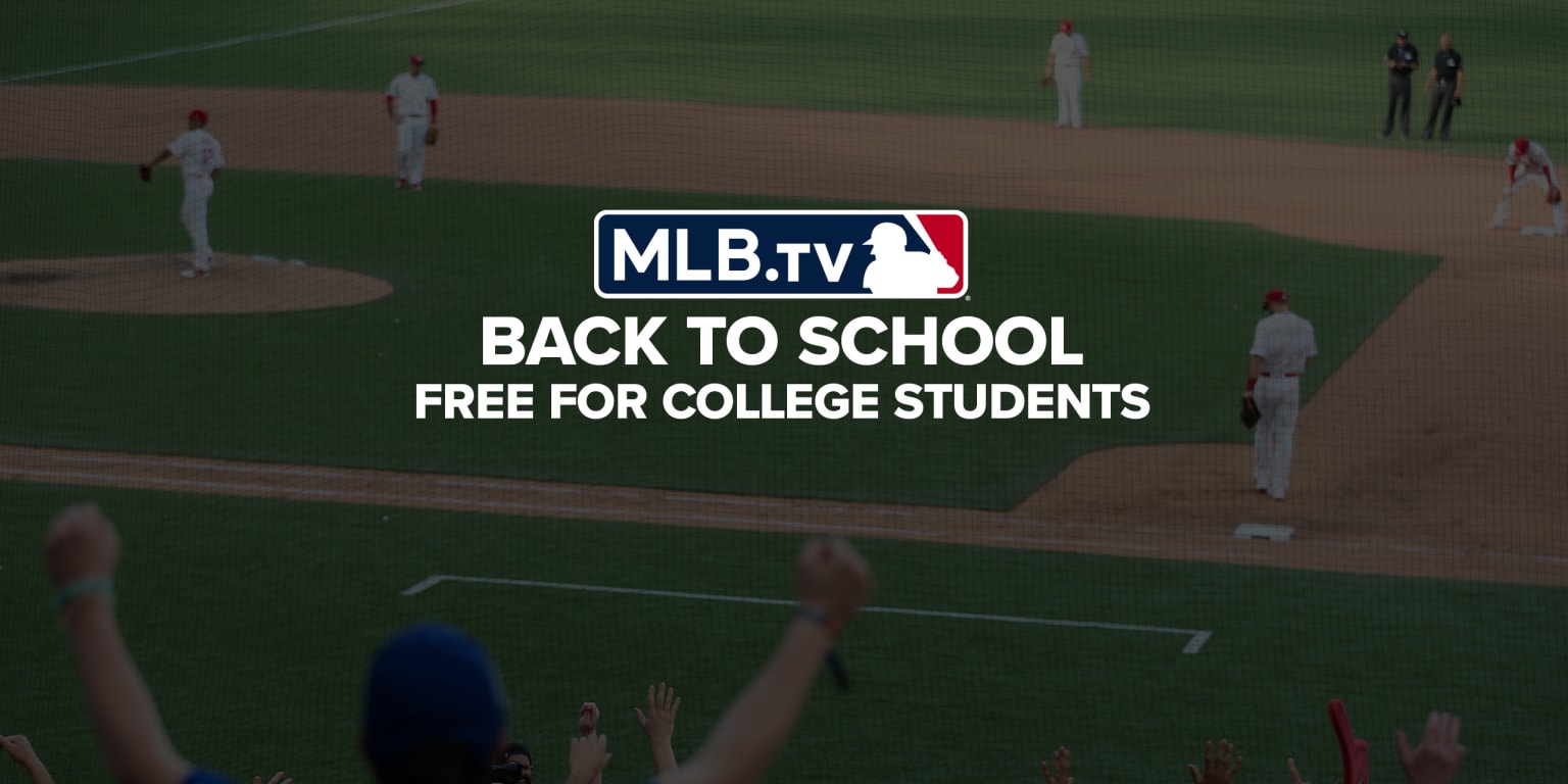 MLB.TV is free to college students for the rest of the 2023 season