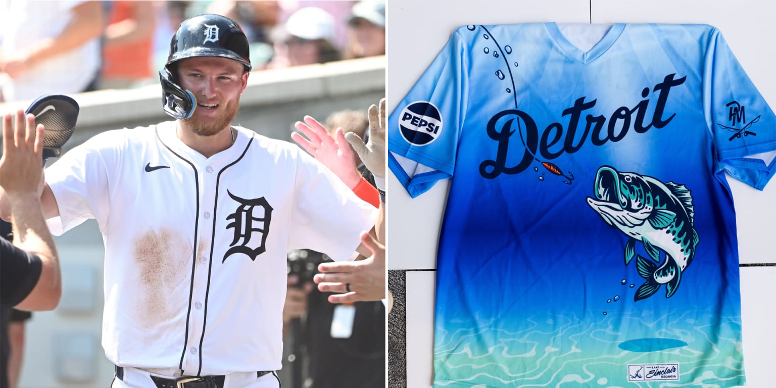 Tigers giving away Parker Meadows fishing jersey