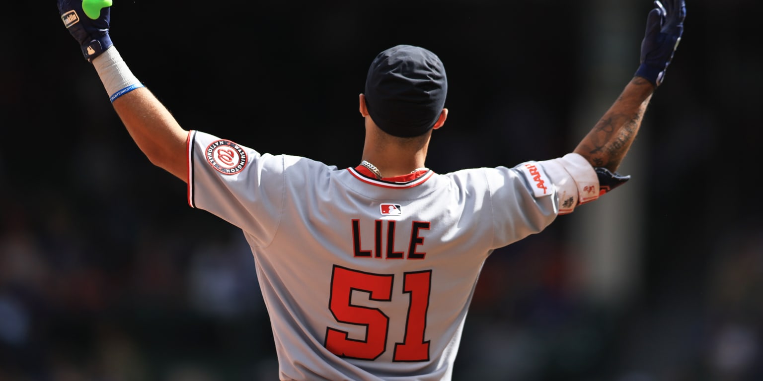 Daylen Lile hits two triples vs. Cubs