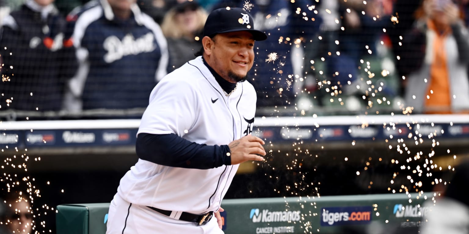 Miguel Cabrera is an absolute joy! He CRUSHES his first homer of the season  and GOES CRAZY!! 