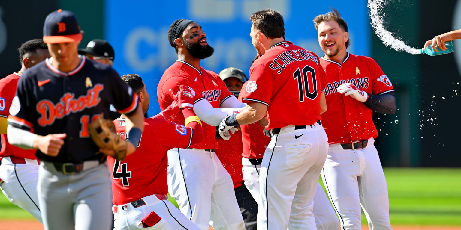 Schneemann becomes latest late-inning hero in Guardians' weekend of walk-offs
